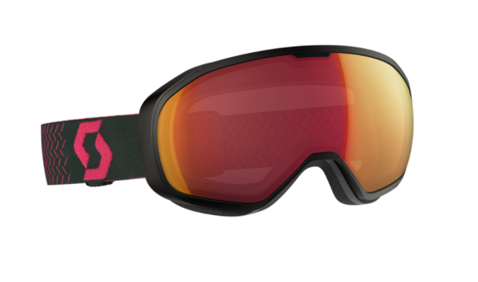 Scott Fix Ski Goggle - Black/Pink Red Chrome Illuminator - O'Reilly Sports